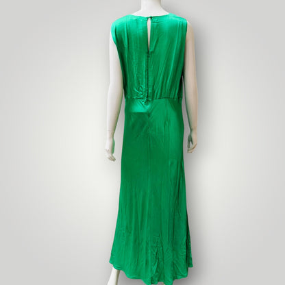 MAX / kelly green silky maxi dress / 16 (3919579057571131667)