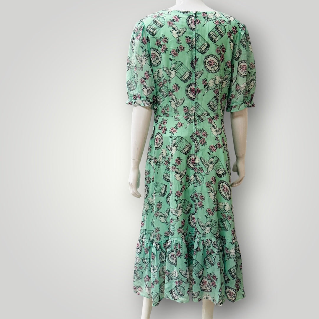 HELL BUNNY / willow sparro print dress / 12 (3919579066179931618)