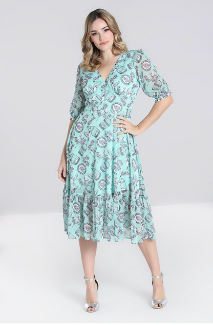 HELL BUNNY / willow sparro print dress / 12 (3919579431350470853)