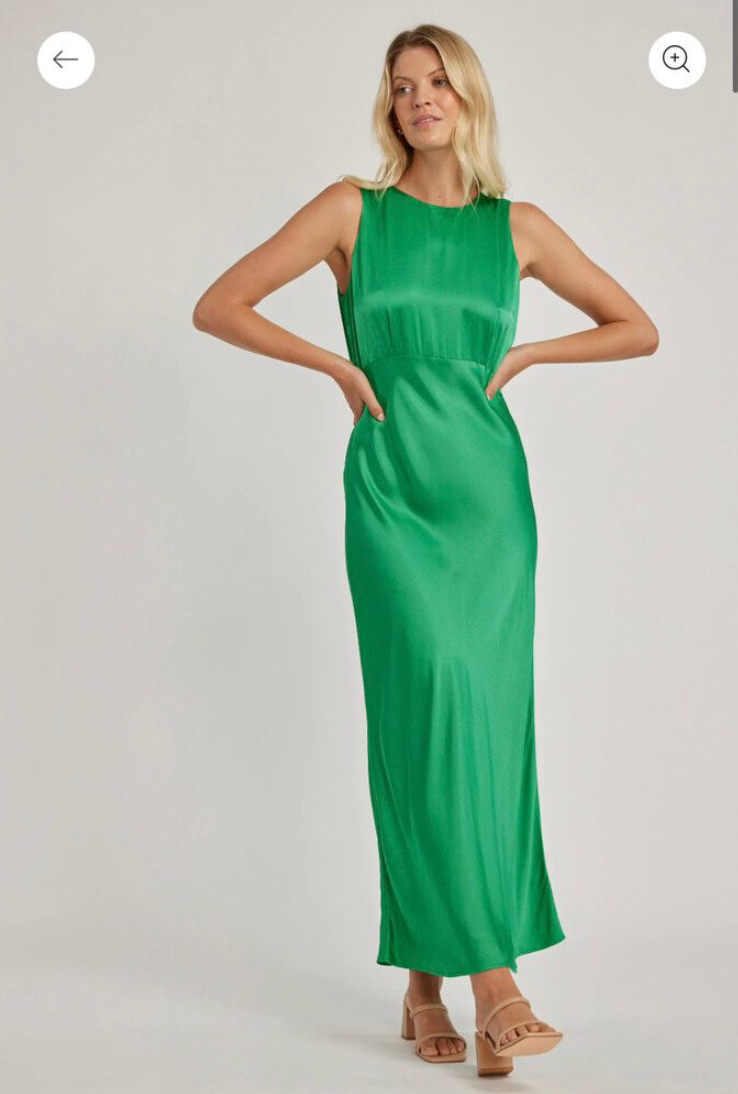 MAX / kelly green silky maxi dress / 16 (3919581521610431955)