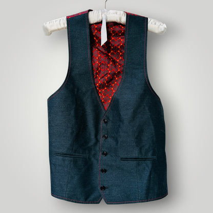 1960s or 1970s nz vintage / His Lordships / flamboyant 3 piece wool suit / S (3919664922429843418)