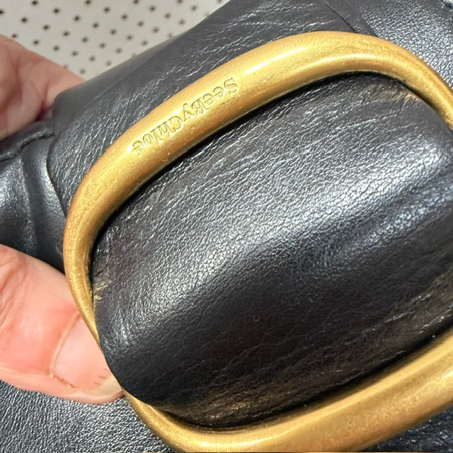 See By Chloé / Benares / black leather high-top sneakers / 39 (3919745872471828558)