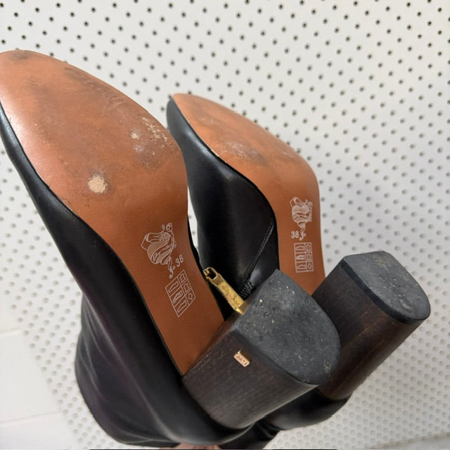KATHRYN WILSON / leather ankle boots / 38 (3919745911727102775)