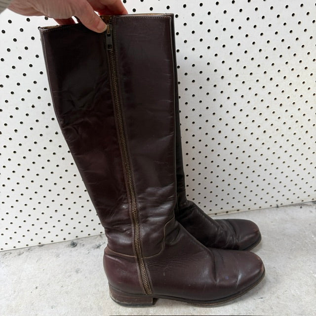 MINNIE COOPER / full length leather boots / 38 (3919745929341126822)
