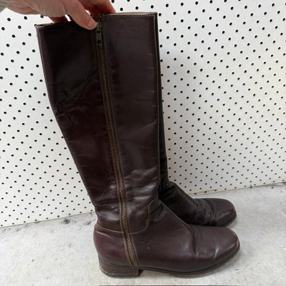MINNIE COOPER / full length leather boots / 38 (3919745929341126822)