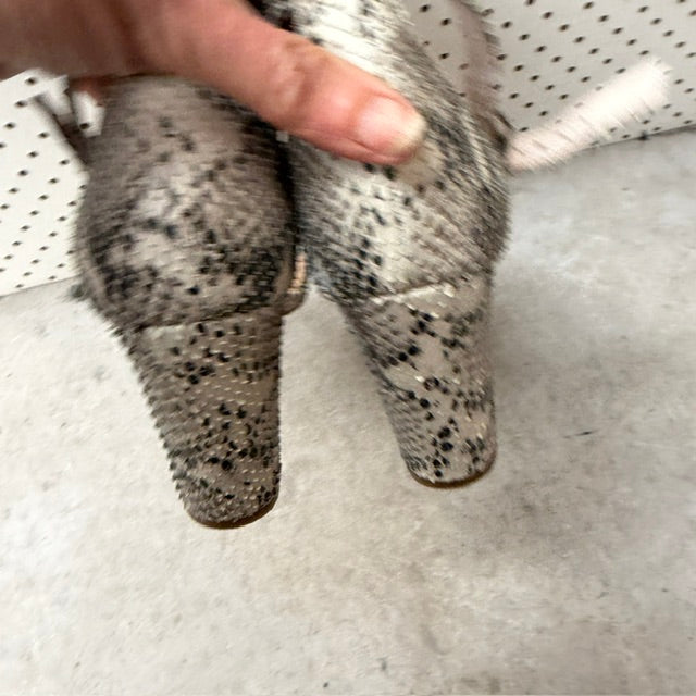 WITTNER / snakeskin leather heels / 38 (3919745952917250416)