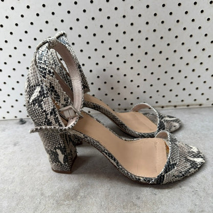 WITTNER / snakeskin leather heels / 38 (3919745956153336722)