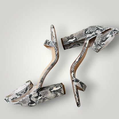 WITTNER / snakeskin leather heels / 38 (3919746137413133967)