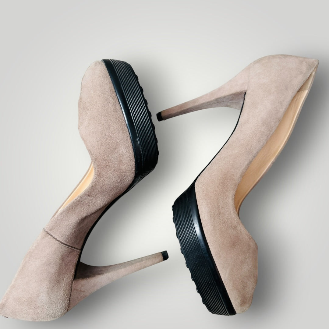 LK BENNETT / 'floret' stilettos / black patent leather / 38 (3919746141484413528)