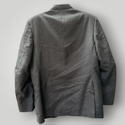 1970s nz vintage / DIPLOMAT / Drayton jones / dark grey wool blazer / L (3920092866849262303)