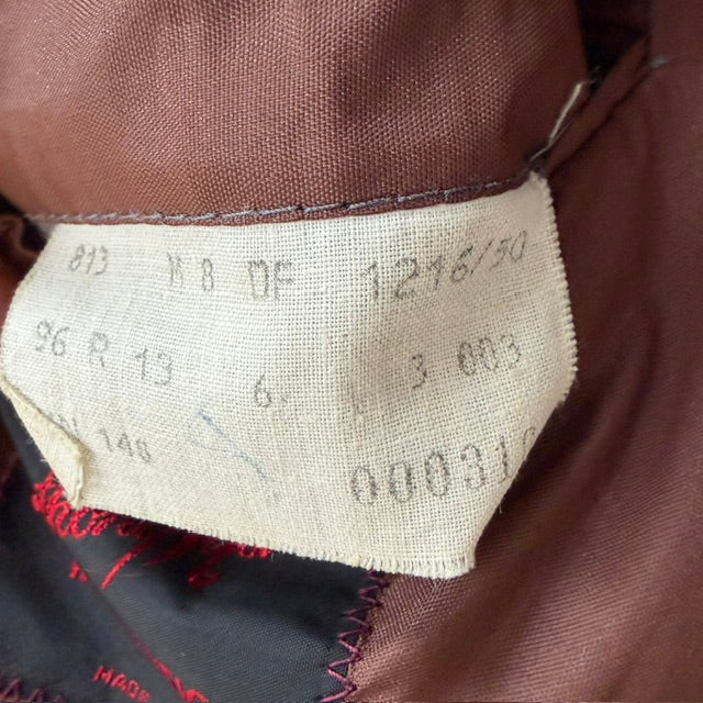1960s NZ Vintage / Anthony Squires / brown plaid wool blazer jacket / 96R (M) (3920092993997706663)