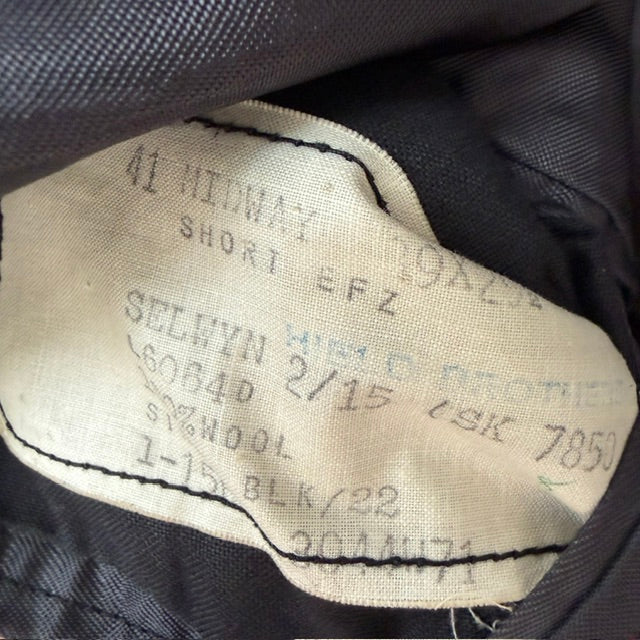 1970s nz vintage / DIPLOMAT / Drayton jones / dark grey wool blazer / L (3920093005439533152)