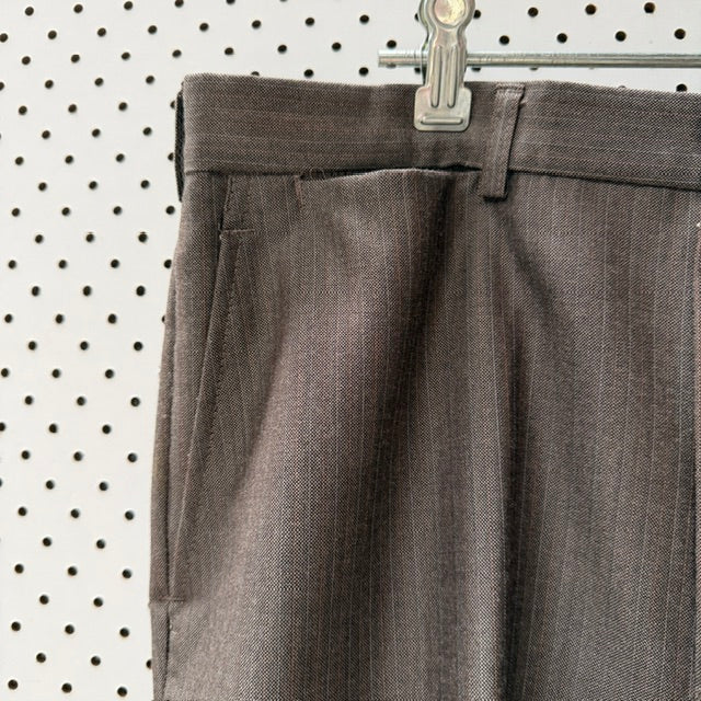 1970s/80s vintage / Stafford Ellinson / brown 2-Piece Suit / L (3920093043302940016)