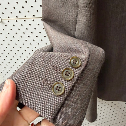 1970s/80s vintage / Stafford Ellinson / brown 2-Piece Suit / L (3920093047497755089)