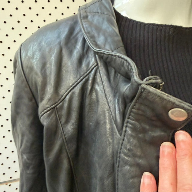 SABATINI /MUUBAA / soft black leather jacket / 10 (3920179228919401105)