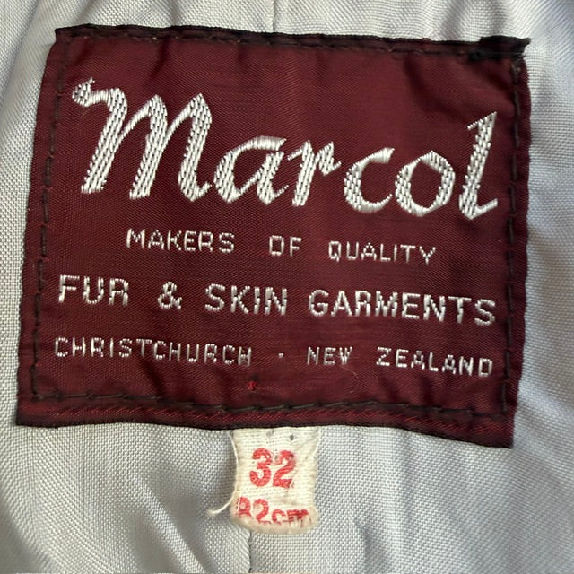 1970s nz vintage / MARCOL / fitted leather jacket / 32 (3920179246884711626)