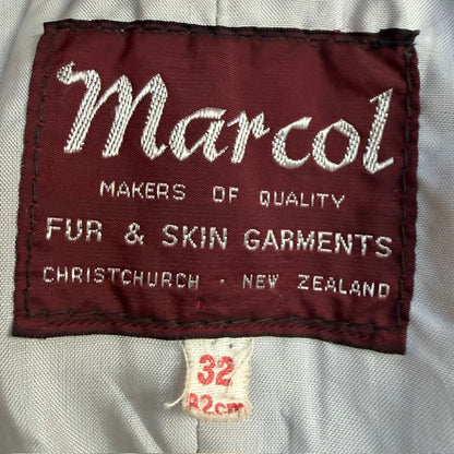 1970s nz vintage / MARCOL / fitted leather jacket / 32 (3920179246884711626)