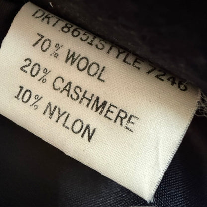 1980s/90s british vintage / WINDSMOOR / Navy Wool & Cashmere  Coat / M/L (3920179327236523329)