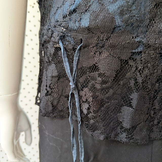 POETIC JUStICE / lace + silk top / s (3920179362899994294)