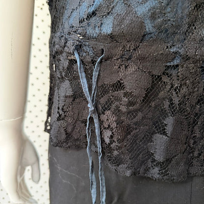 POETIC JUStICE / lace + silk top / s (3920179362899994294)
