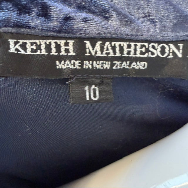 y2k nz vintage / KEITH MATHESON / velour shirt / s (3920179384578977668)