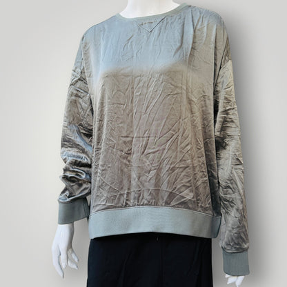 WItCHERY / khaki silk top / L (3920179589162241305)