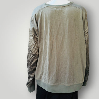 WItCHERY / khaki silk top / L (3920179590735905743)