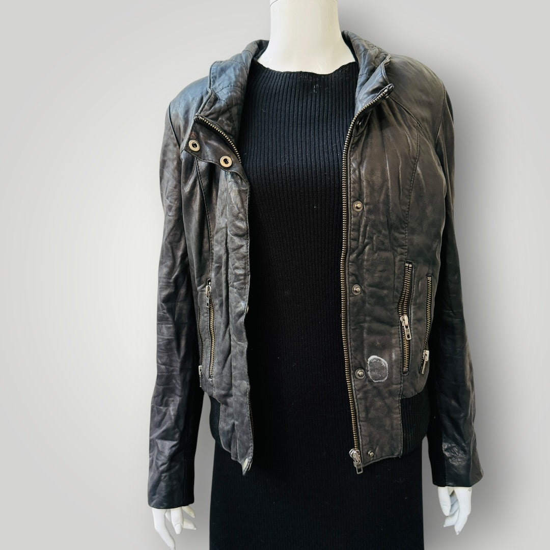 SABATINI /MUUBAA / soft black leather jacket / 10 (3920179632775831307)