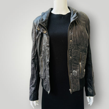 SABATINI /MUUBAA / soft black leather jacket / 10 (3920179632775831307)