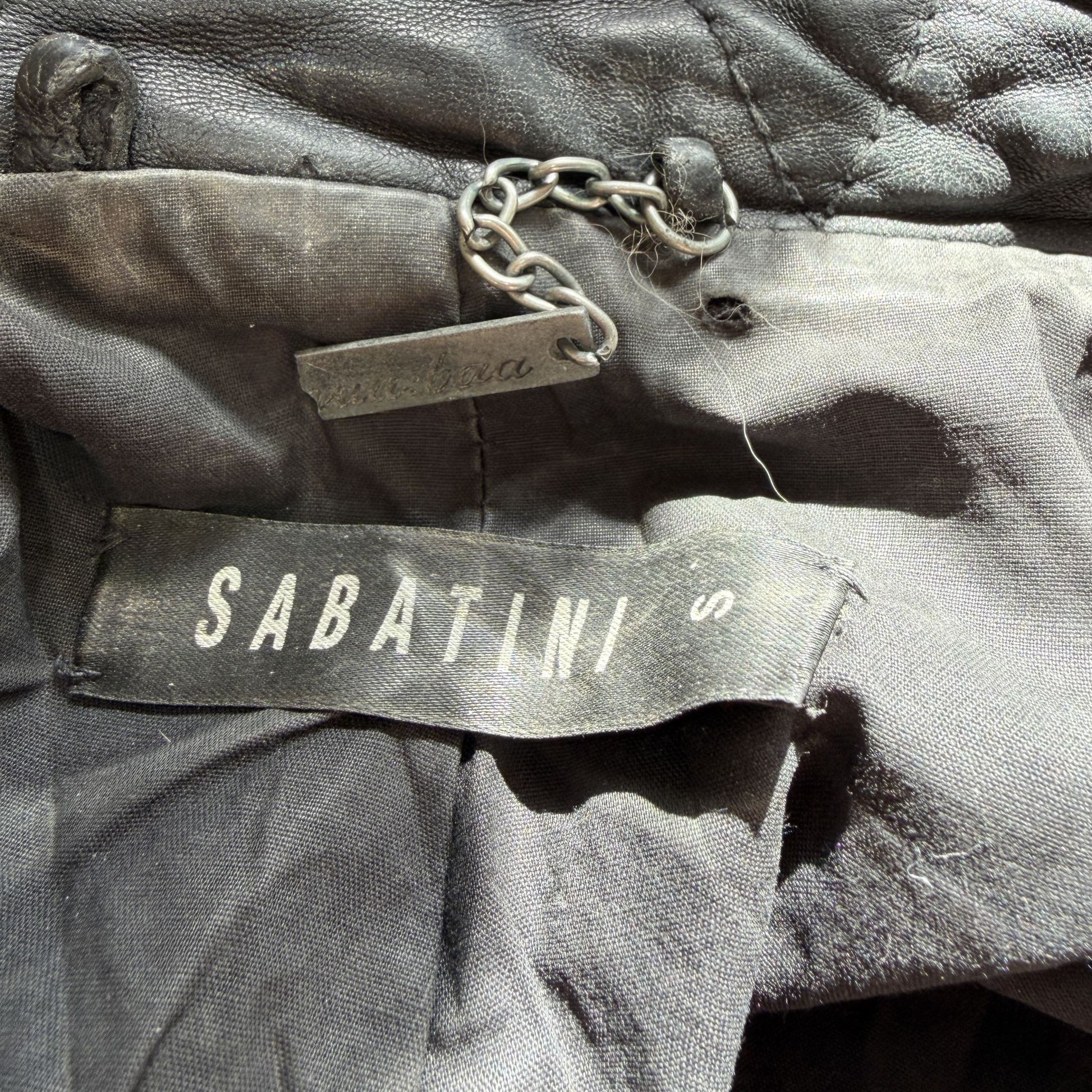 SABATINI /MUUBAA / soft black leather jacket / 10 (3920276647110465632)