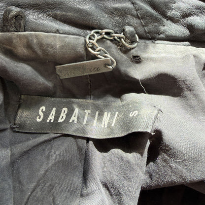 SABATINI /MUUBAA / soft black leather jacket / 10 (3920276647110465632)