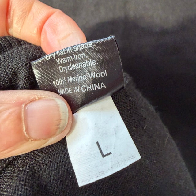 SILVERDALE / merino polo jumper / L (3920354956912587099)
