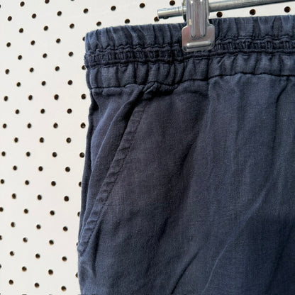 WORKSHOP / blue linen pants / s (3920355019170689820)