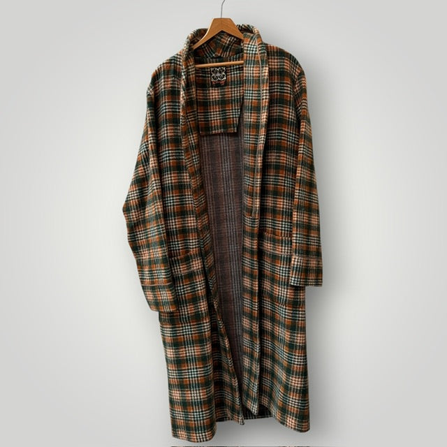 1960s nz vintage / KLIPPER / wool robe / L (3920355097896377178)