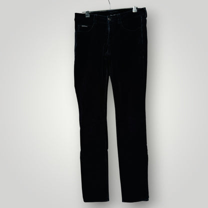 CALVIN KLEIN / black corduroy skinnies / 28 (3920355377305812812)