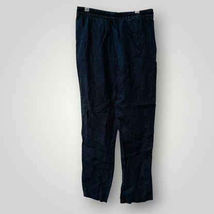 WORKSHOP / blue linen pants / s (3920355401467890344)