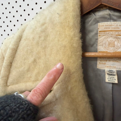 1970s vintage / Hudson’s Bay Company Point Blanket Car Coat / made in canada (3920711458648211505)