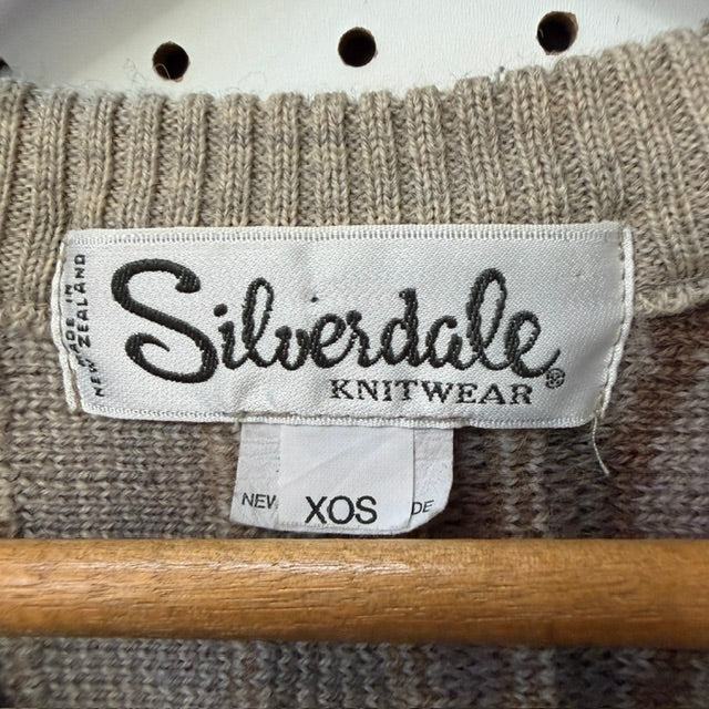 1990s nz vintage / SILVERDALE / wool jumper / XOS (3920711478328366120)