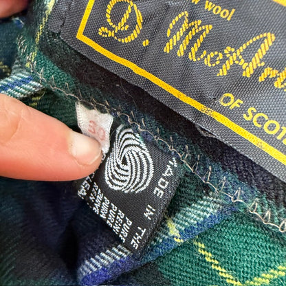 1980s vintage / D. McArthur of Scotland / kilt skirt / 100% pure new wool / 30 (3920711547521028088)