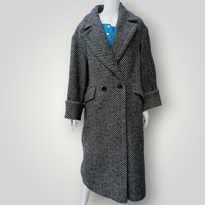 ZARA / herringbone coat / s (3920711682342539146)