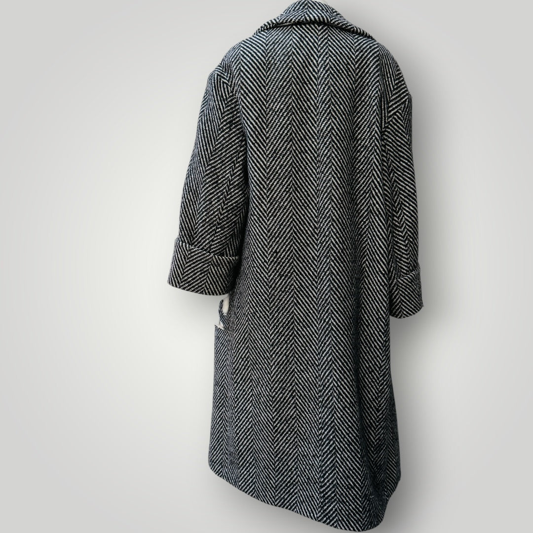 ZARA / herringbone coat / s (3920711687038838828)