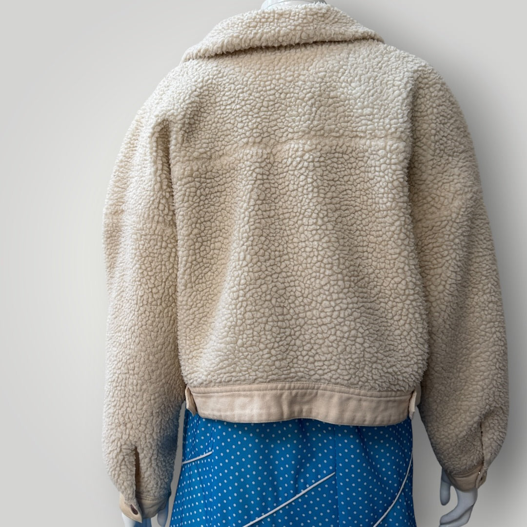 ZARA / faux shearling jacket / s (3920711696824892082)