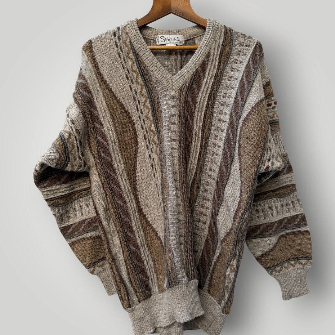 1990s nz vintage / SILVERDALE / wool jumper / XOS (3920711705178179709)