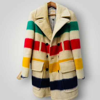 1970s vintage / Hudson’s Bay Company Point Blanket Car Coat / made in canada (3920711719399439171)