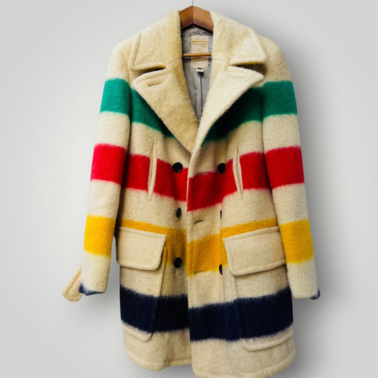 1970s vintage / Hudson’s Bay Company Point Blanket Car Coat / made in canada (3920711719399439171)