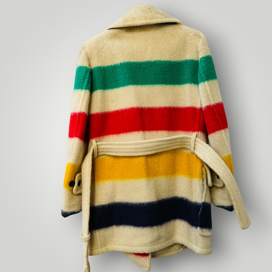 1970s vintage / Hudson’s Bay Company Point Blanket Car Coat / made in canada (3920711721205386033)