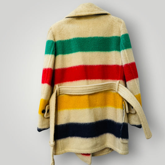 1970s vintage / Hudson’s Bay Company Point Blanket Car Coat / made in canada (3920711721205386033)