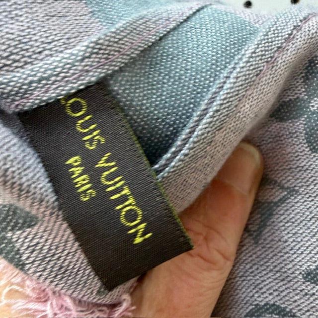 LV / Monogram Denim Shawl / wool (3920797404808056692)