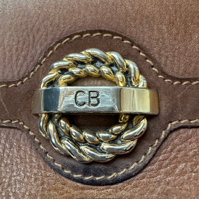 1980s vintage / CB pelleterre / made in italy / leather cross body bag (3920797436859722334)