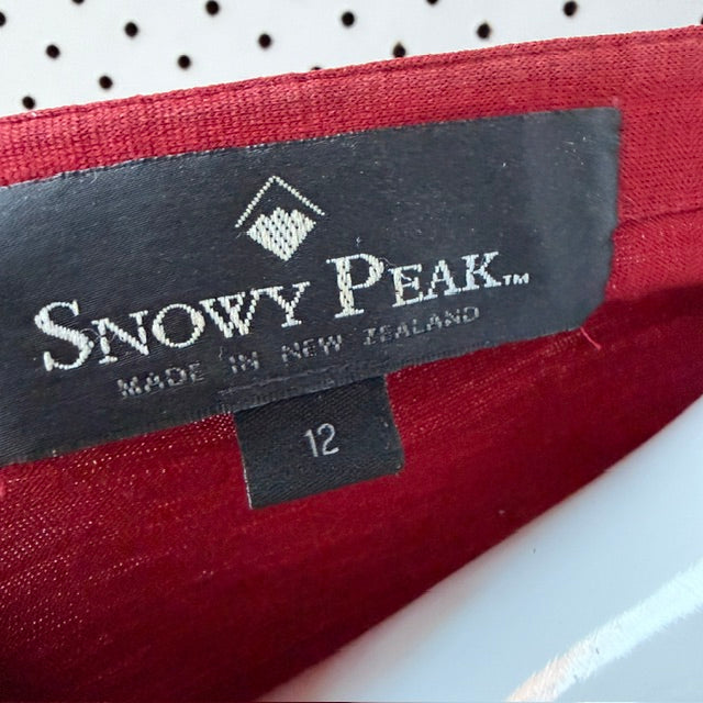SNOWY PEAK / merino cardigan / 12 / made in nz (3920797513941433169)